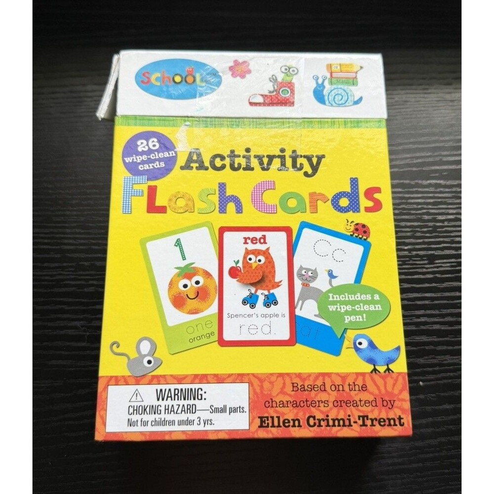 Schoolies: Activity Wipe Clean Flash Card Set By Crimi-Trent Pottery Barn Kids